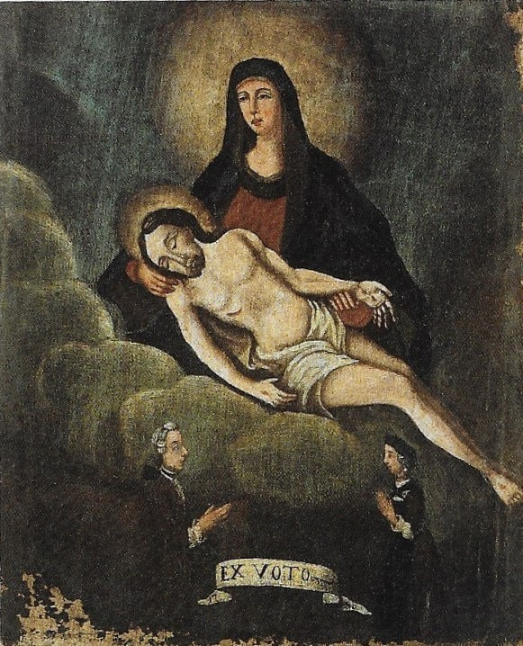 Ex-voto de production isolée Ermitage Longeborgne pèlerinage Valais