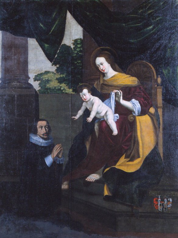Votivtafel Exvoto Einsiedelei Longeborgne Dankbild Wallfahrtsort Nicolas de Torrenté