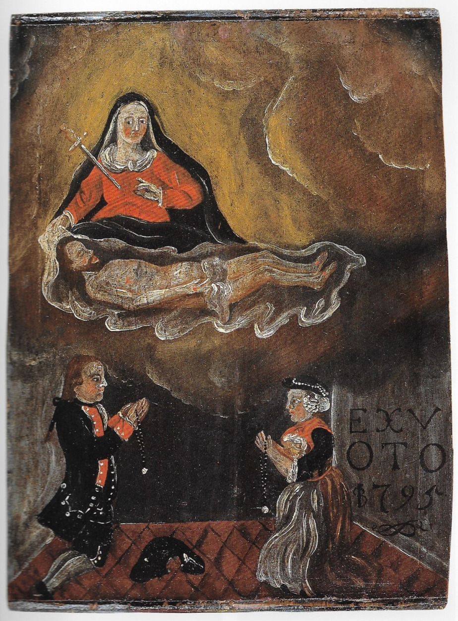 Ex-voto du Maître de Longeborgne à l'Ermitage Longeborgne pèlerinage Valais