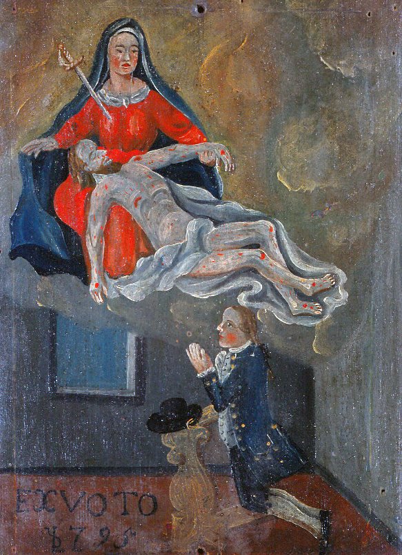 Ex-voto du "Maître de Longeborgne" Ermitage Longeborgne pèlerinage Valais